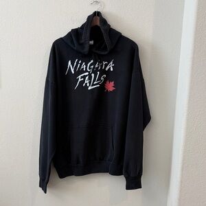 Niagara Falls Black Hoodie for Men